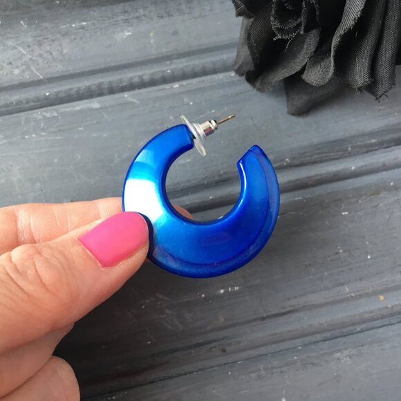 Chunky Hoop Earring Lot (Lot of 2) - Picture 2 of 9